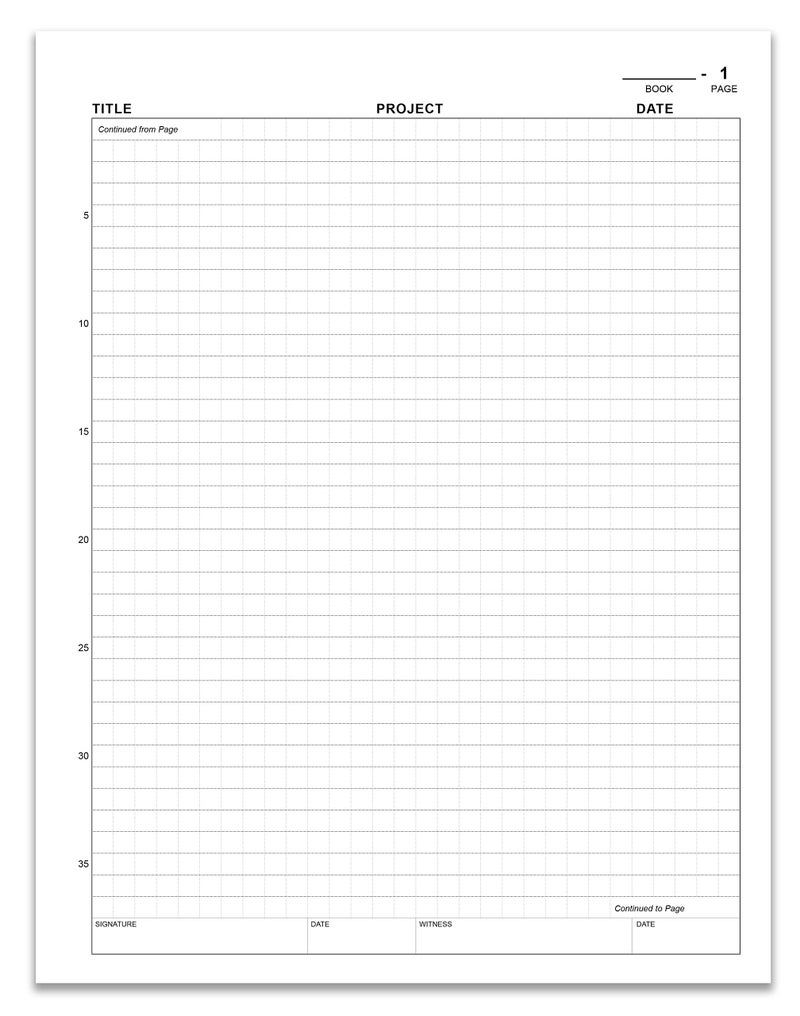 BookFactory Chemistry Lab Notebook - 75 Pages(8.5'' X 11'') -Scientific Grid Pages, Durable Translucent Cover, Wire-O Binding -Page Size: 8'' x 11'' (21.6cm x 27.9cm)(Made in USA) - Image 5